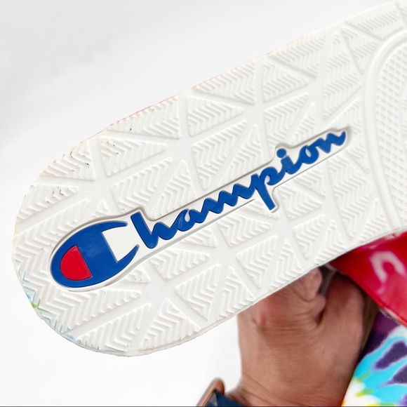 Champion IPO Tie-Dye Slide Sandal, Rainbow Multi, Men’s Size 12, NEW! w/tags! - Picture 6 of 12